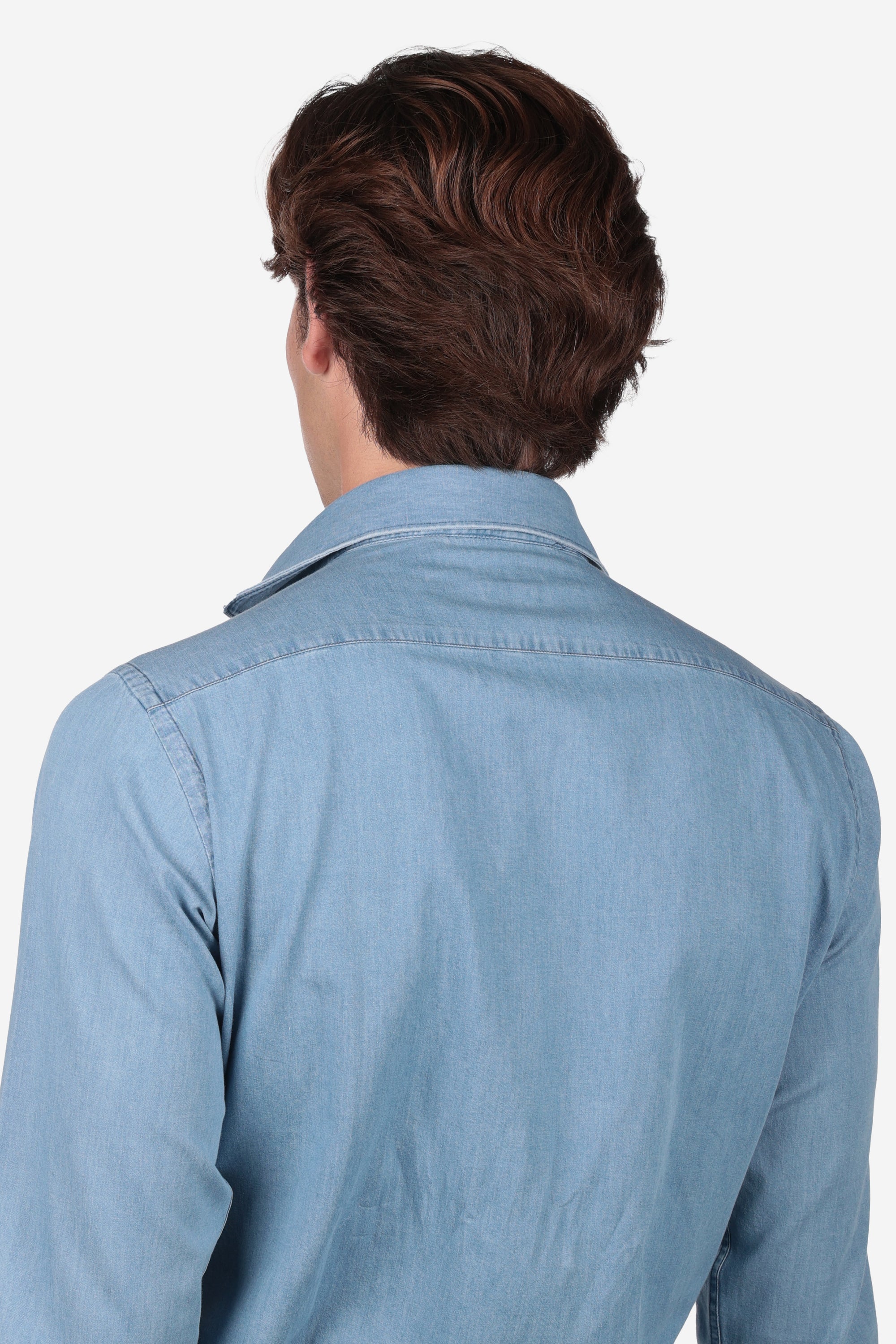 CAMICIA MORBIDA IN DENIM CHIARO