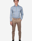 CAMICIA FANTASIA FACILE STIRO MOKA