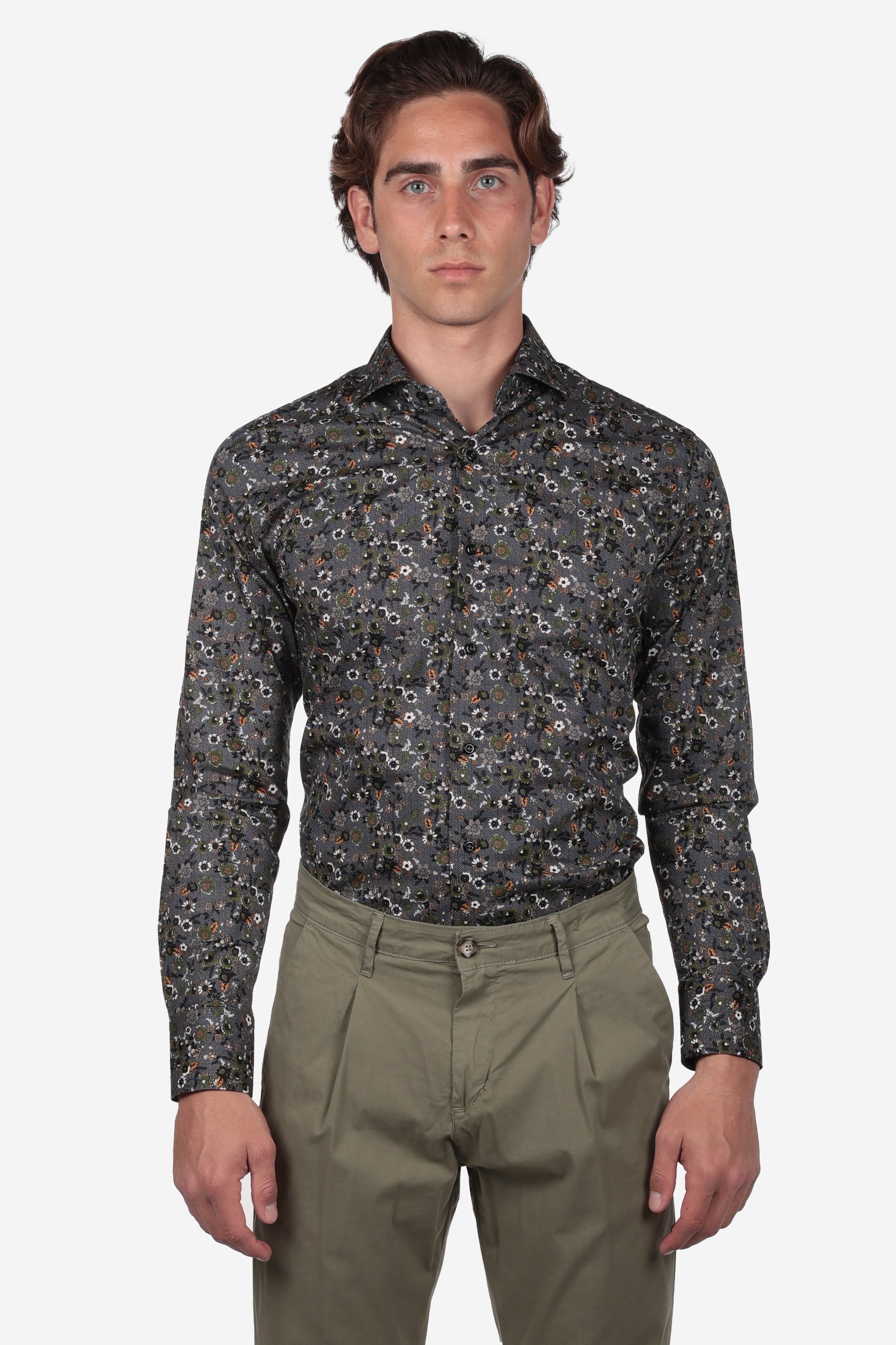 CAMICIA FANTASIA FACILE STIRO FIORE POIS