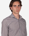 CAMICIA 100% COTONE RIGA EXTRA LARGA