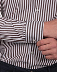 CAMICIA 100% COTONE RIGA EXTRA LARGA