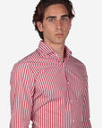 CAMICIA 100% COTONE RIGA EXTRA LARGA