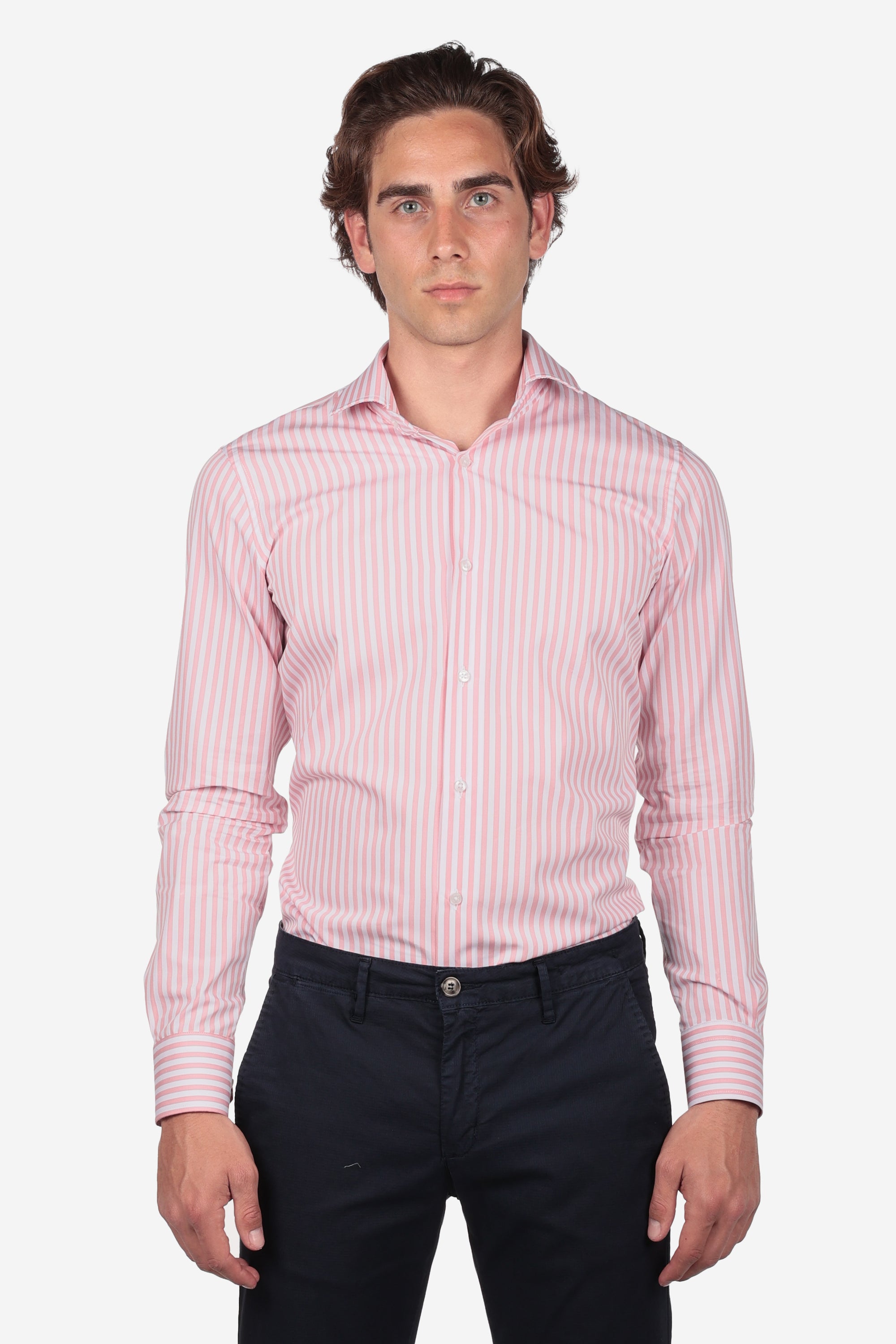 CAMICIA 100% COTONE RIGA EXTRA LARGA