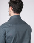 CAMICIA 100% COTONE FACILE STIRO CON FANTASIA LABIRINTO