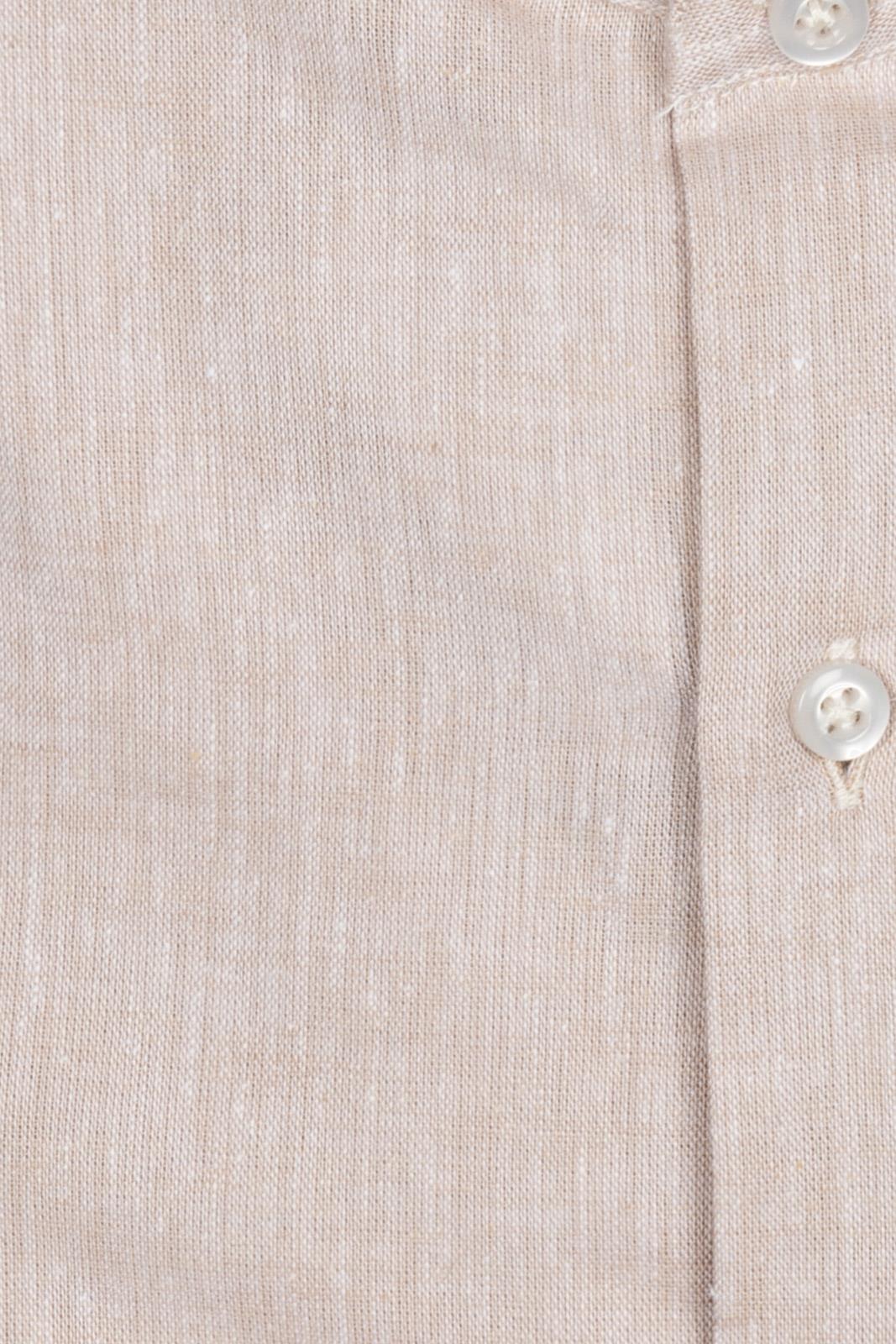 100% LINEN SOLID KOREAN SHIRT