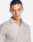 CAMICIA 100% COTONE RIGA EXTRA LARGA