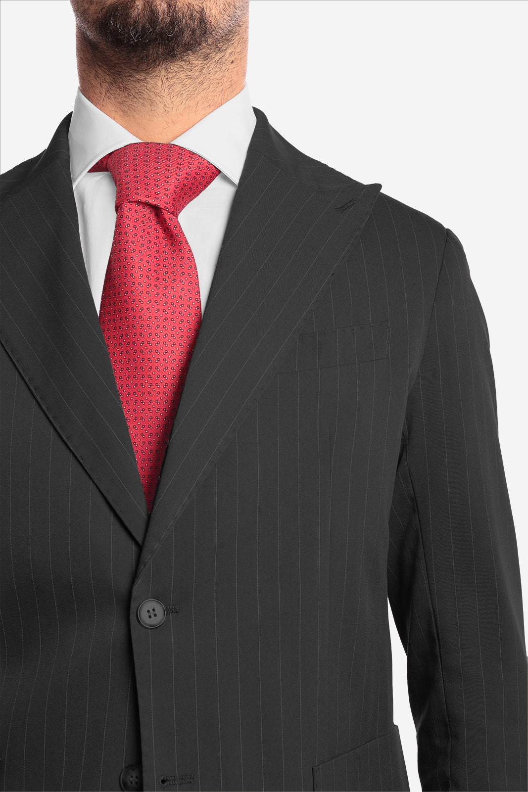SINGLE BREASTED PINSTRIPE JACKET