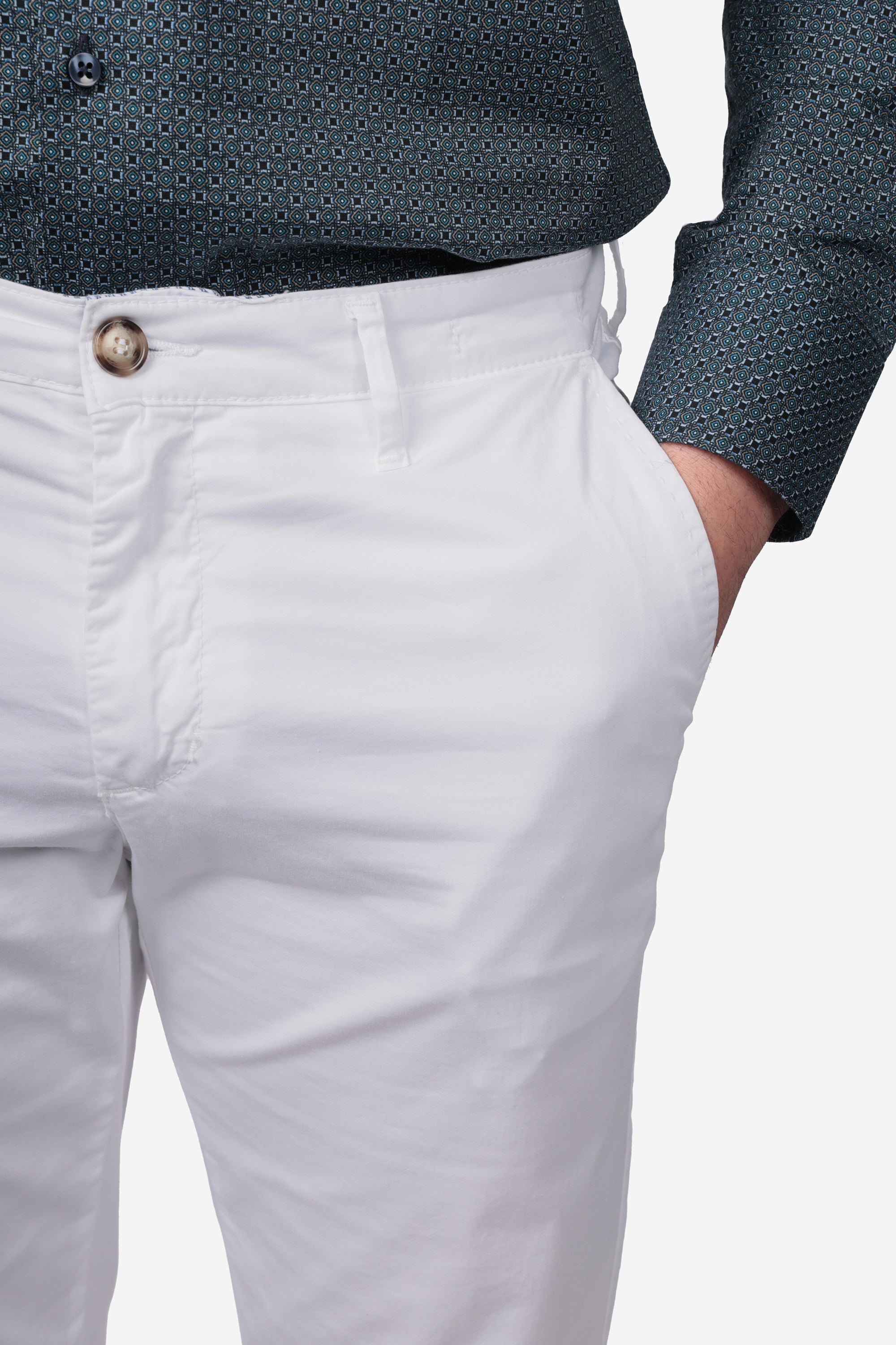 PANTALONE IN RASO DI COTONE