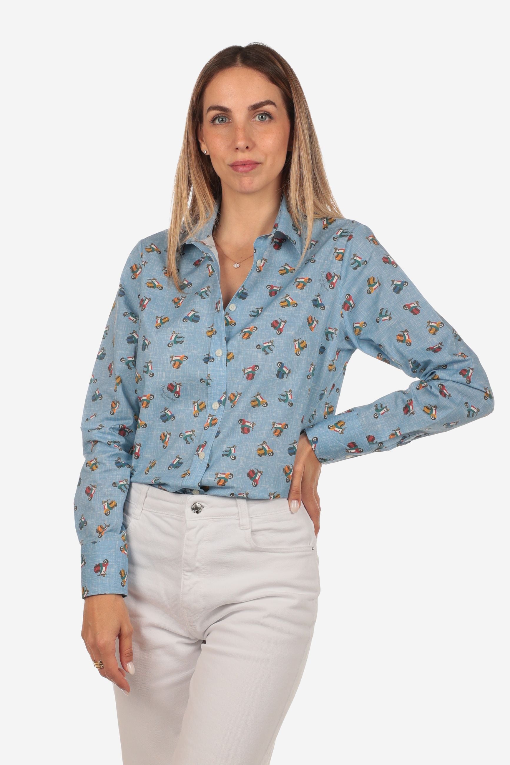 CAMICIA A FANTASIA FACILE STIRO VESPETTA DONNA