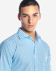 CAMICIA 100% COTONE RIGA EXTRA LARGA