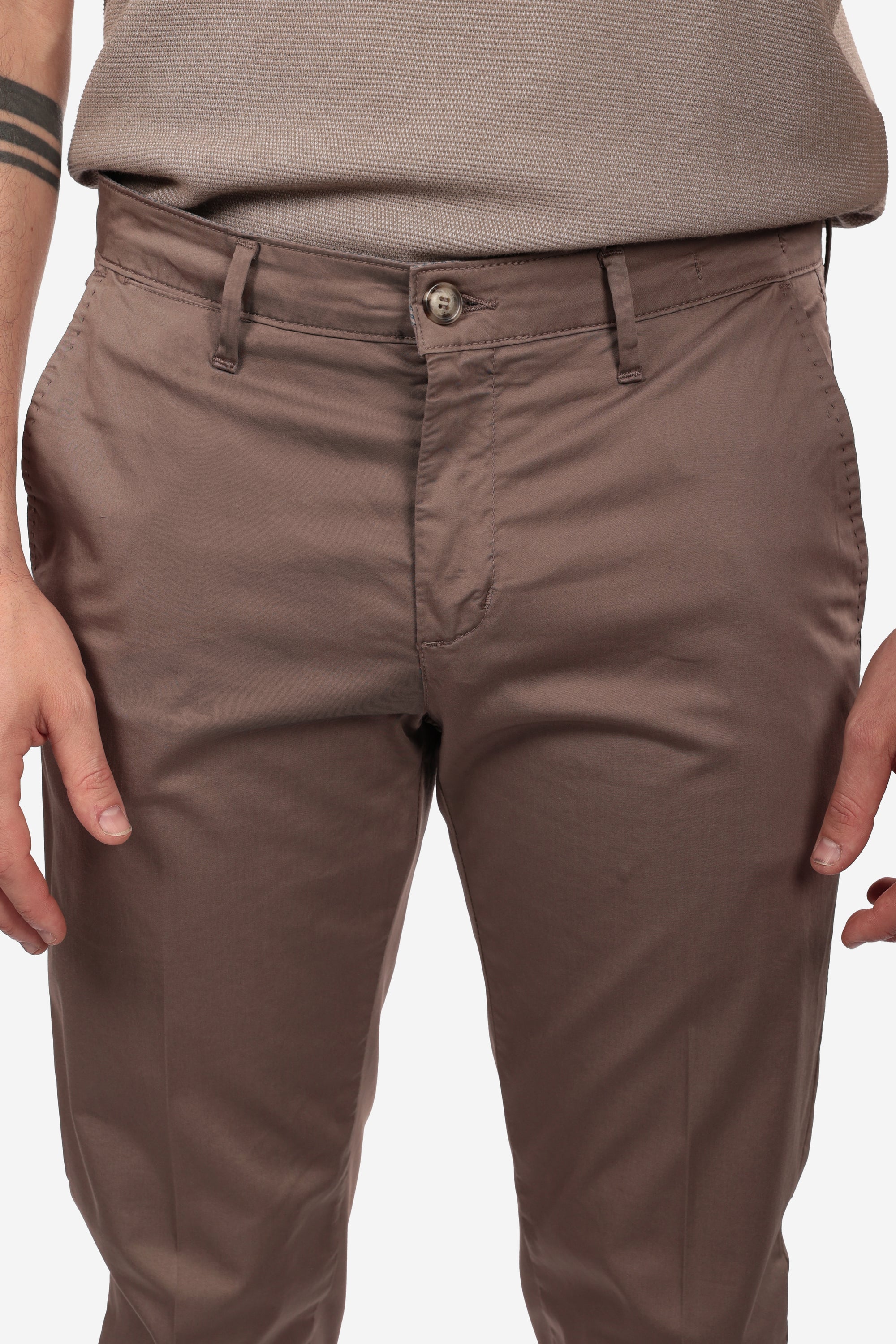 PANTALONE IN RASO DI COTONE