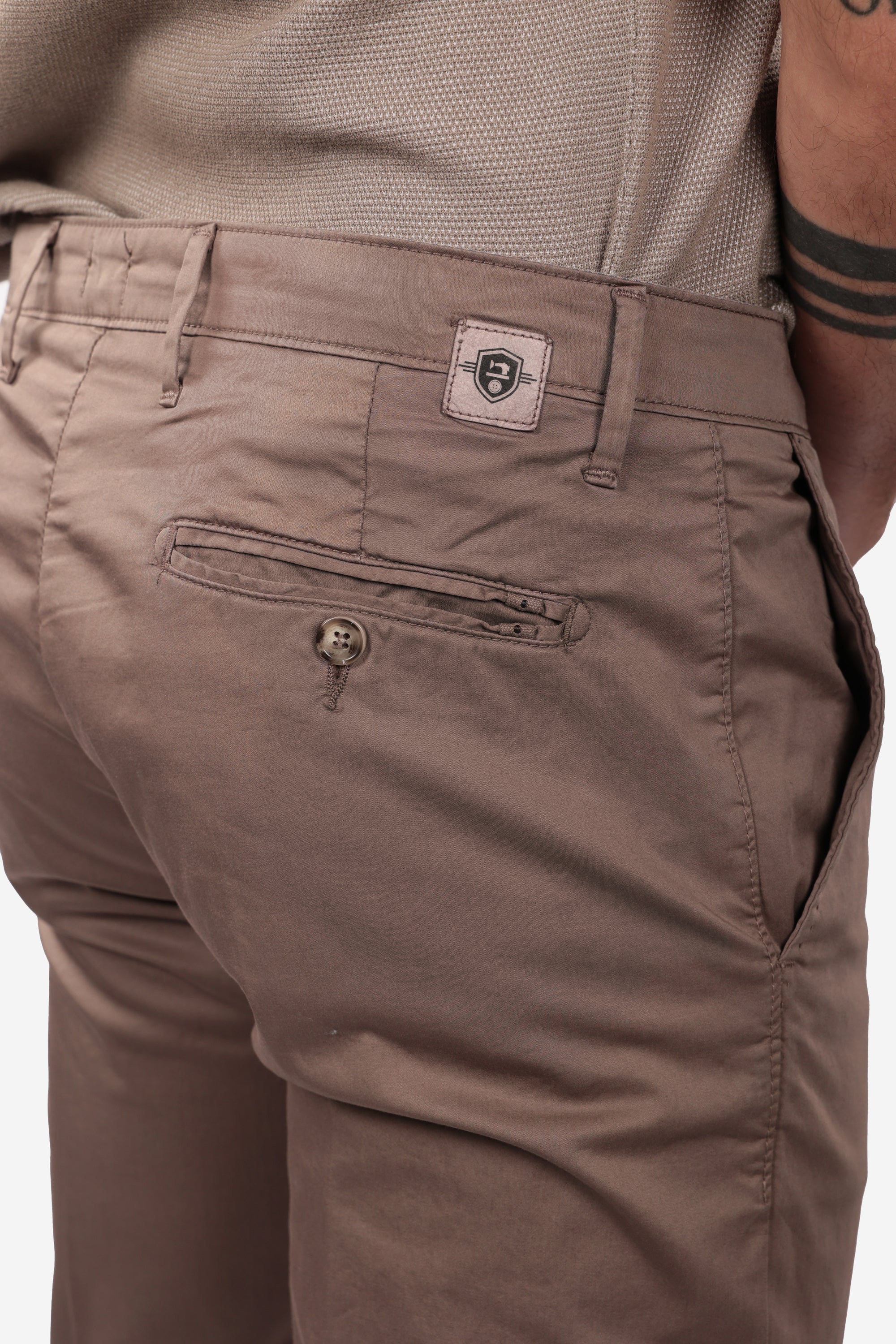 PANTALONE IN RASO DI COTONE