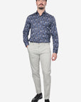 CAMICIA 100% COTONE FACILE STIRO CON FANTASIA FORME