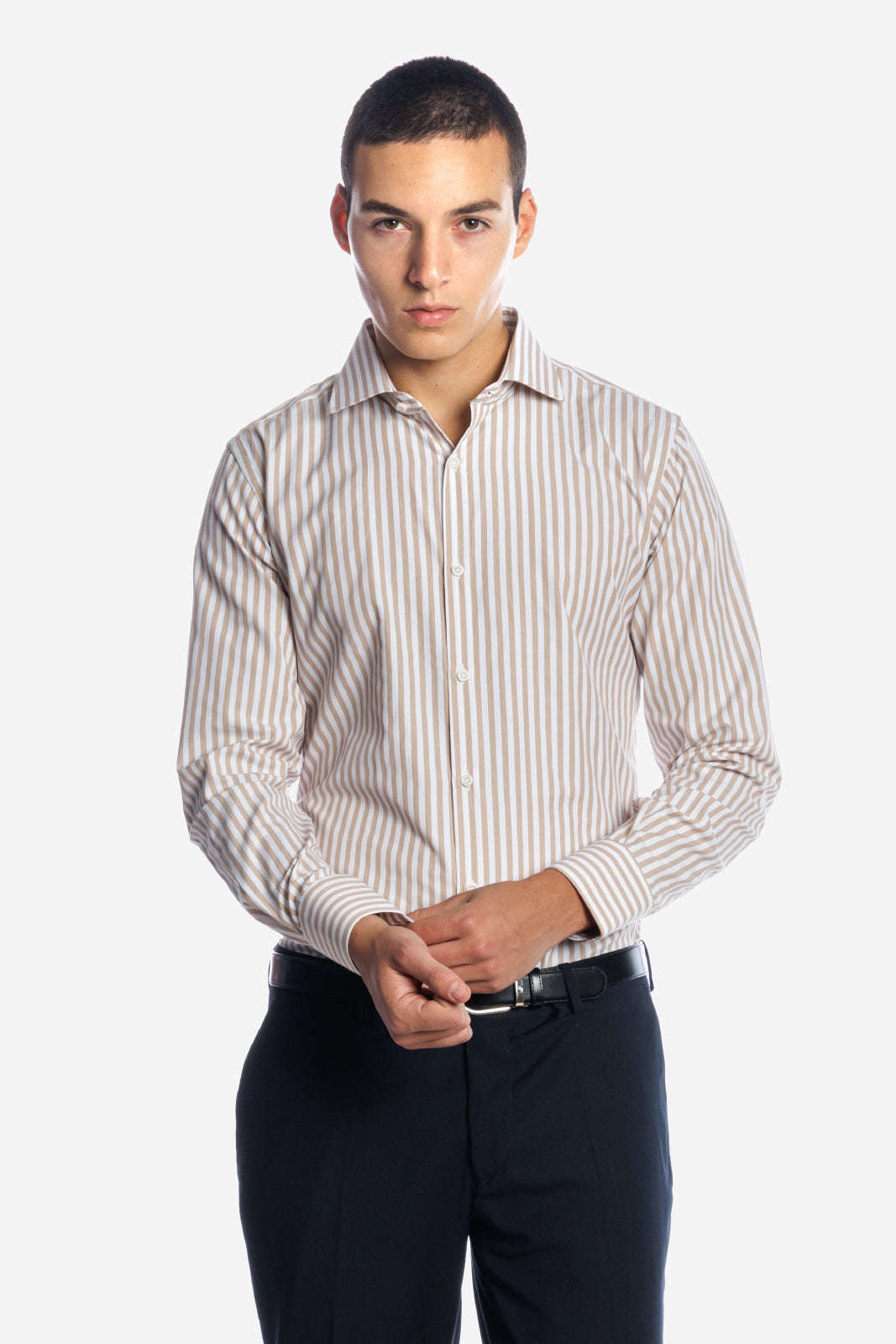 CAMICIA 100% COTONE RIGA EXTRA LARGA