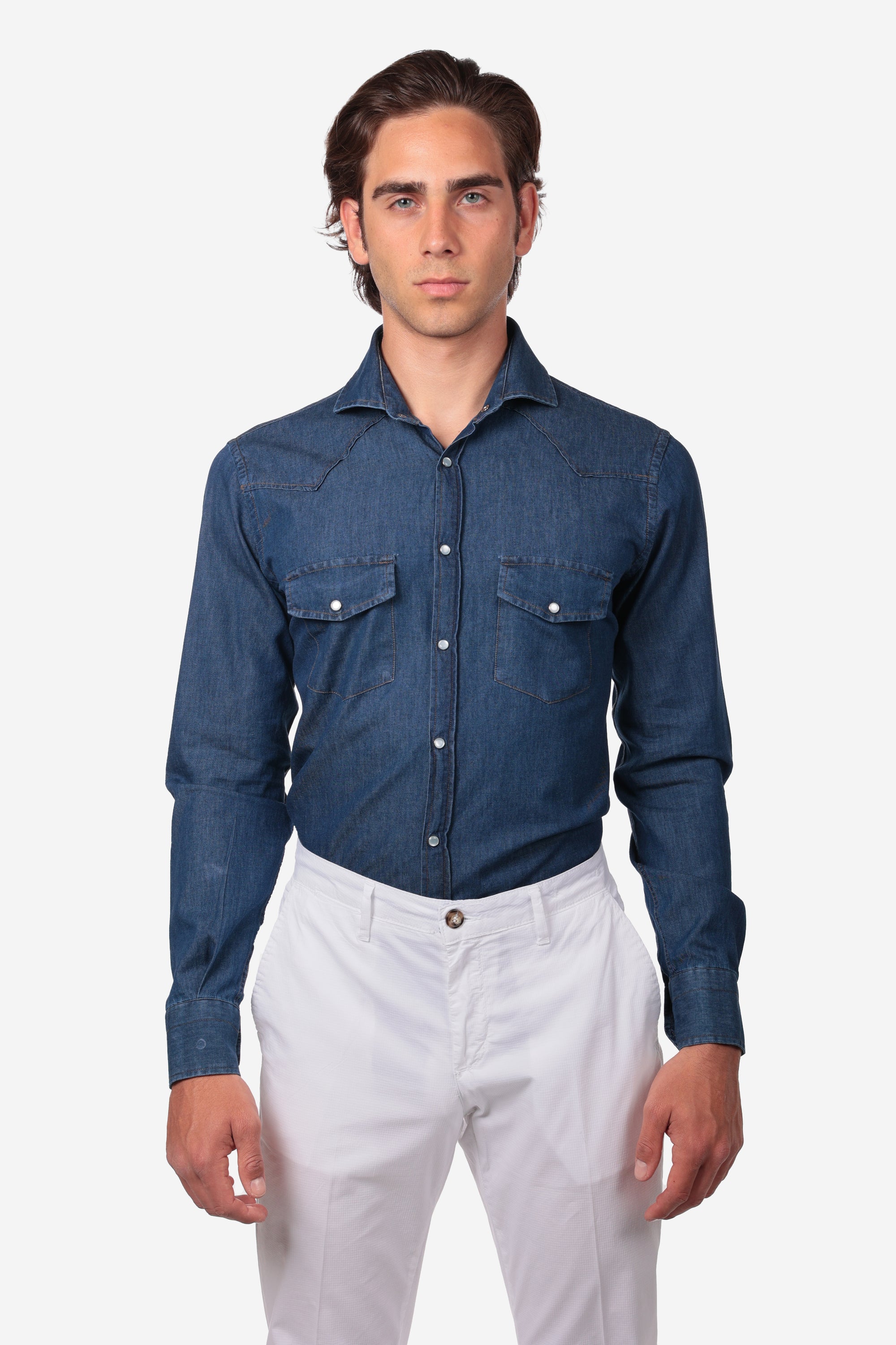CAMICIA MORBIDA IN DENIM