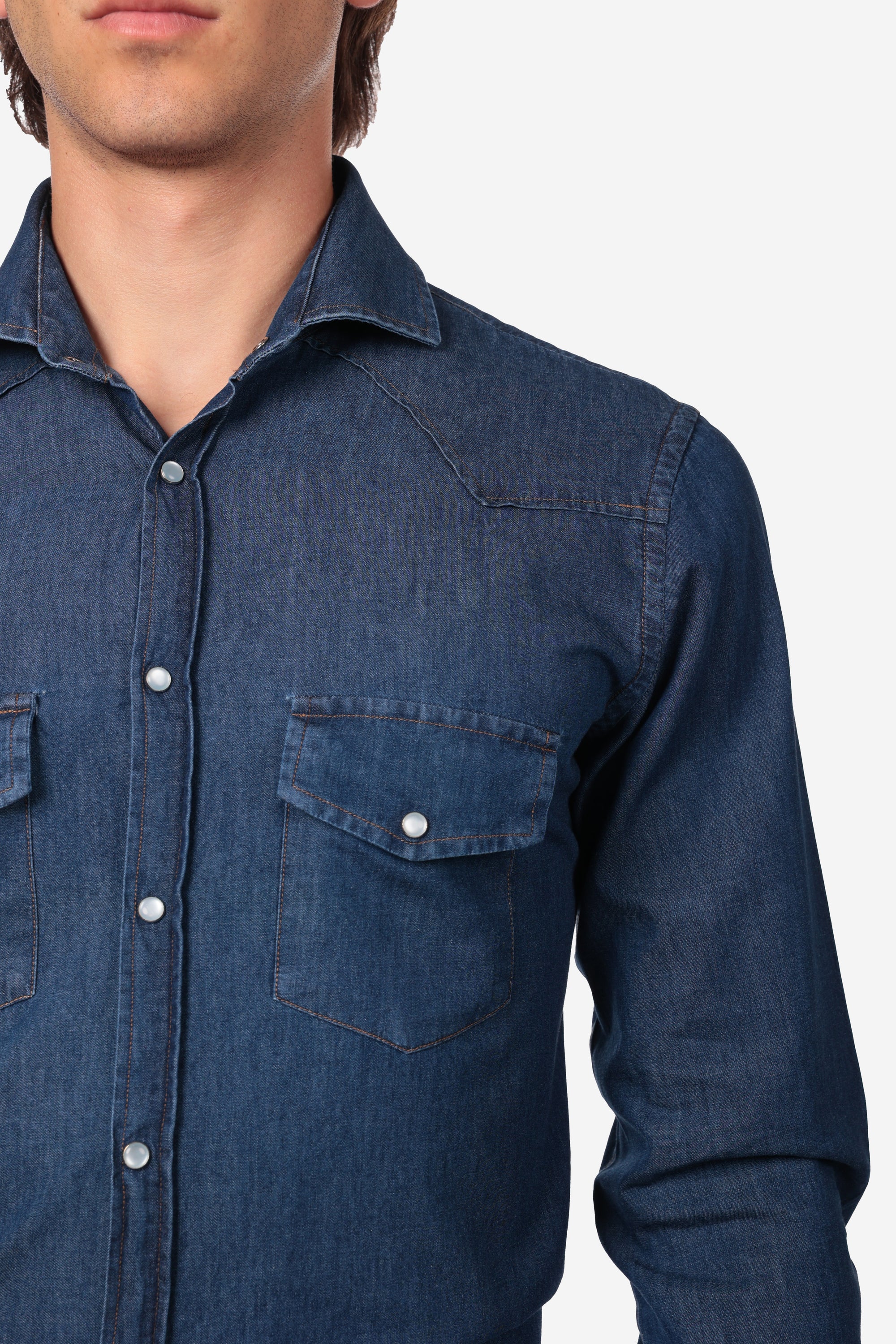 CAMICIA MORBIDA IN DENIM