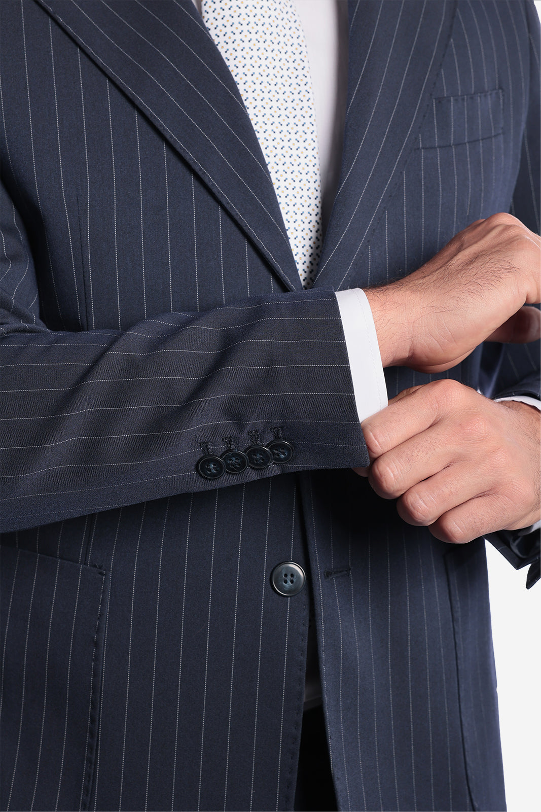 SINGLE BREASTED PINSTRIPE JACKET