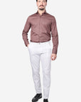 CAMICIA 100% COTONE FACILE STIRO CON FANTASIA LABIRINTO