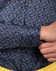 CAMICIA 100% COTONE FACILE STIRO CON FANTASIA LINEE