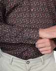 CAMICIA 100% COTONE FACILE STIRO CON FANTASIA LINEE