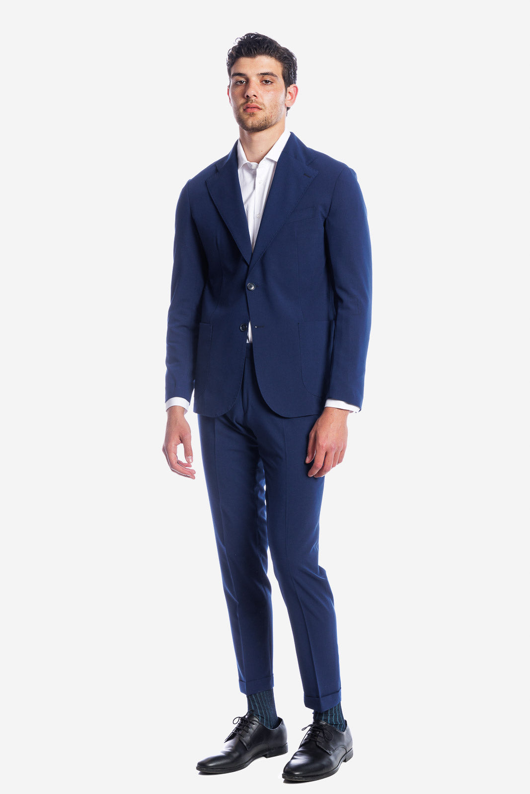 SOLID COLOR SINGLE BREASTED SUIT JACKET