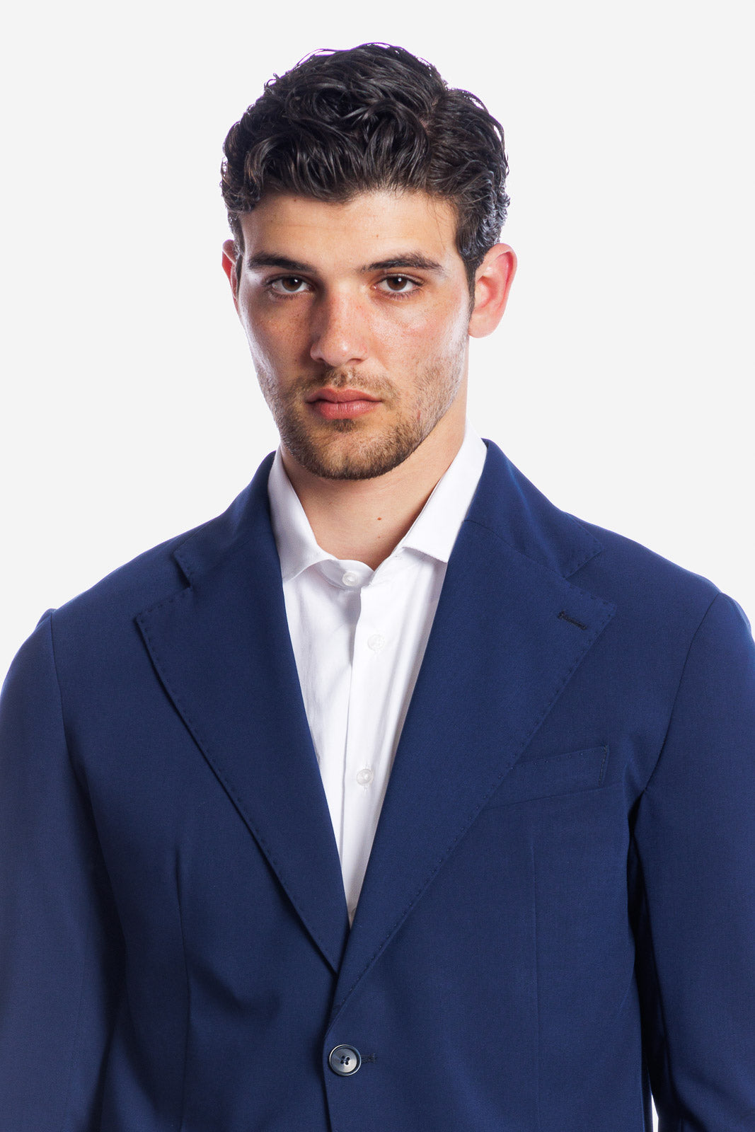 SOLID COLOR SINGLE BREASTED SUIT JACKET