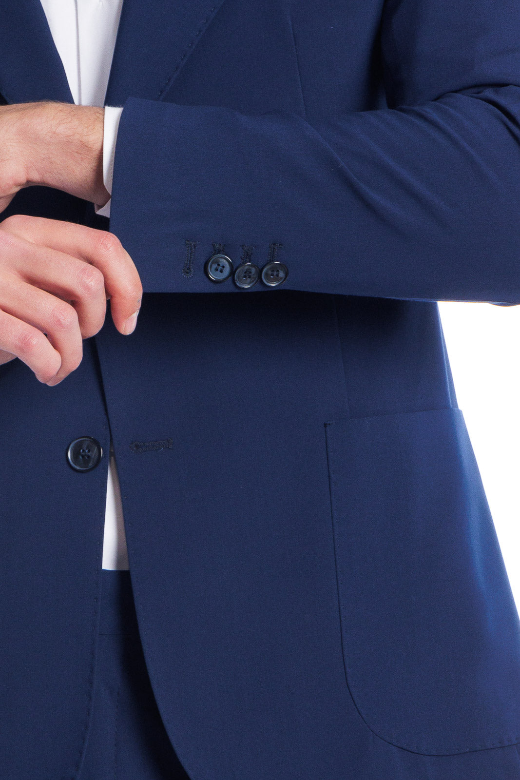 SOLID COLOR SINGLE BREASTED SUIT JACKET