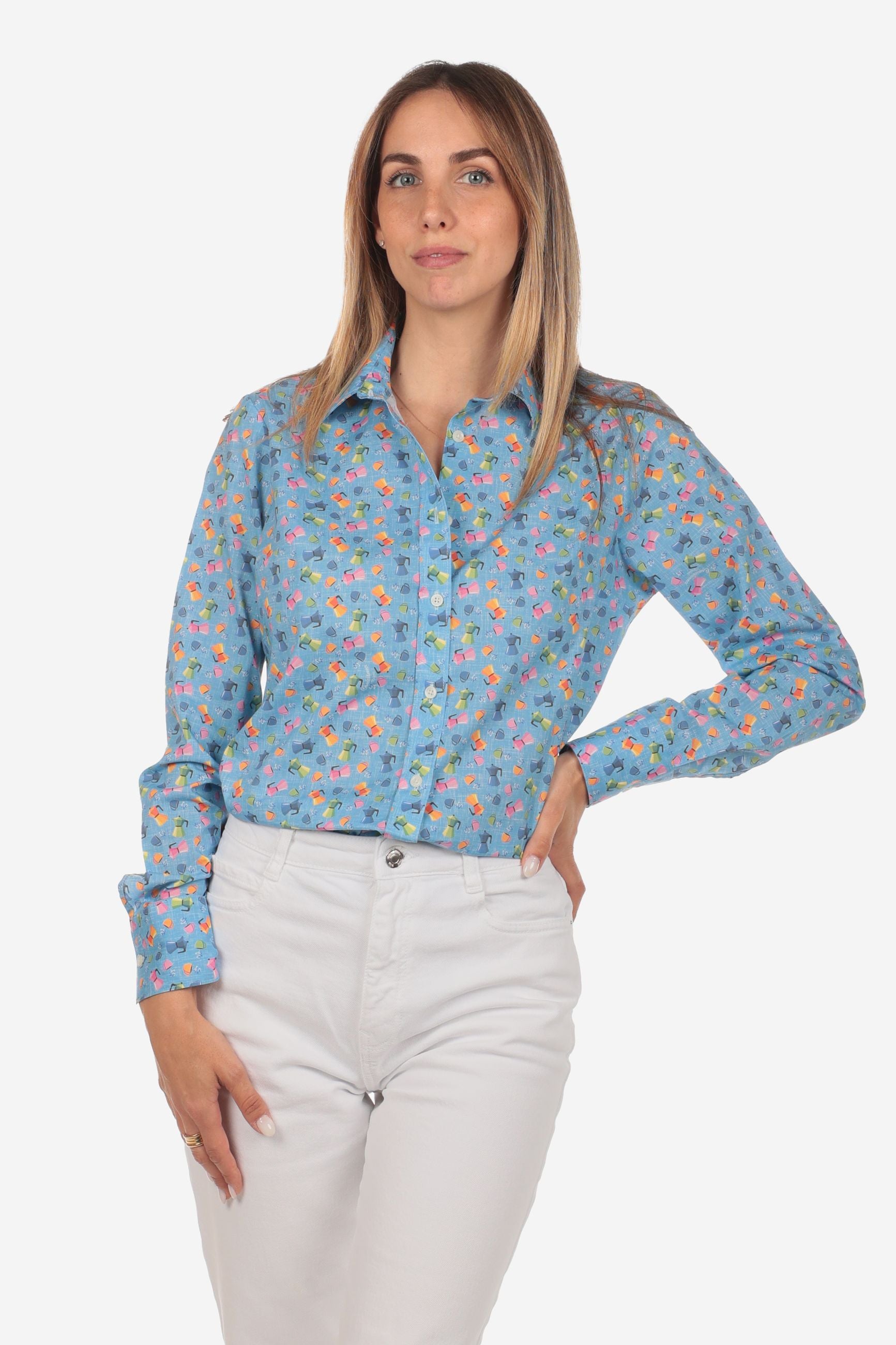 CAMICIA A FANTASIA FACILE STIRO MOKA