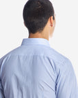 CAMICIA 100% COTONE RIGA LARGA CELESTE