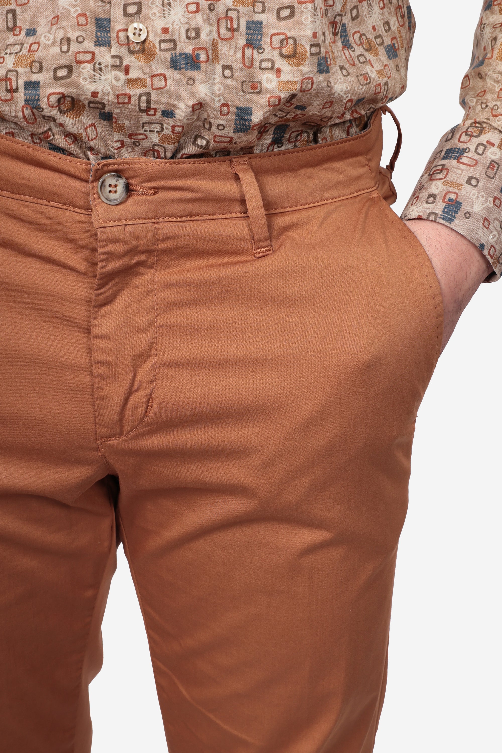 PANTALONE IN RASO DI COTONE