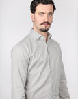 CAMICIA 100% COTONE FACILE STIRO CON FANTASIA ROMBO
