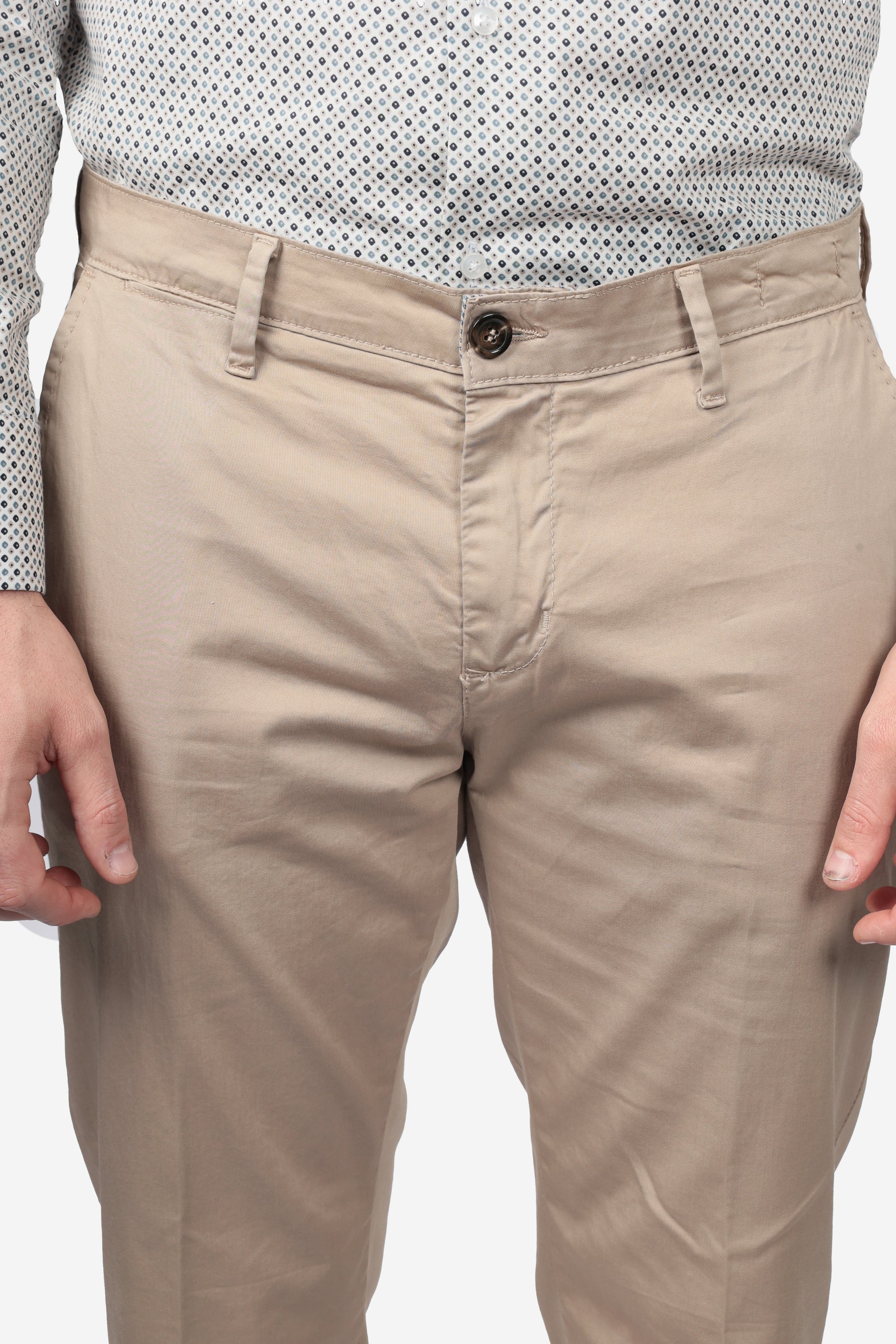 PANTALONE IN RASO DI COTONE