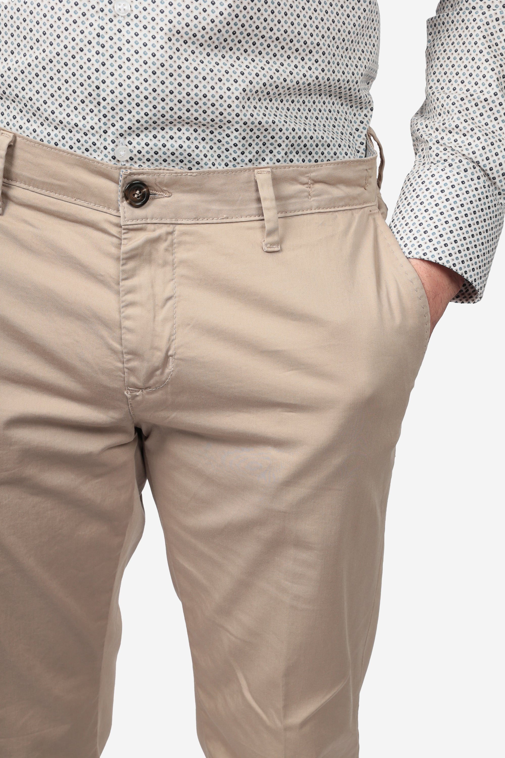 PANTALONE IN RASO DI COTONE