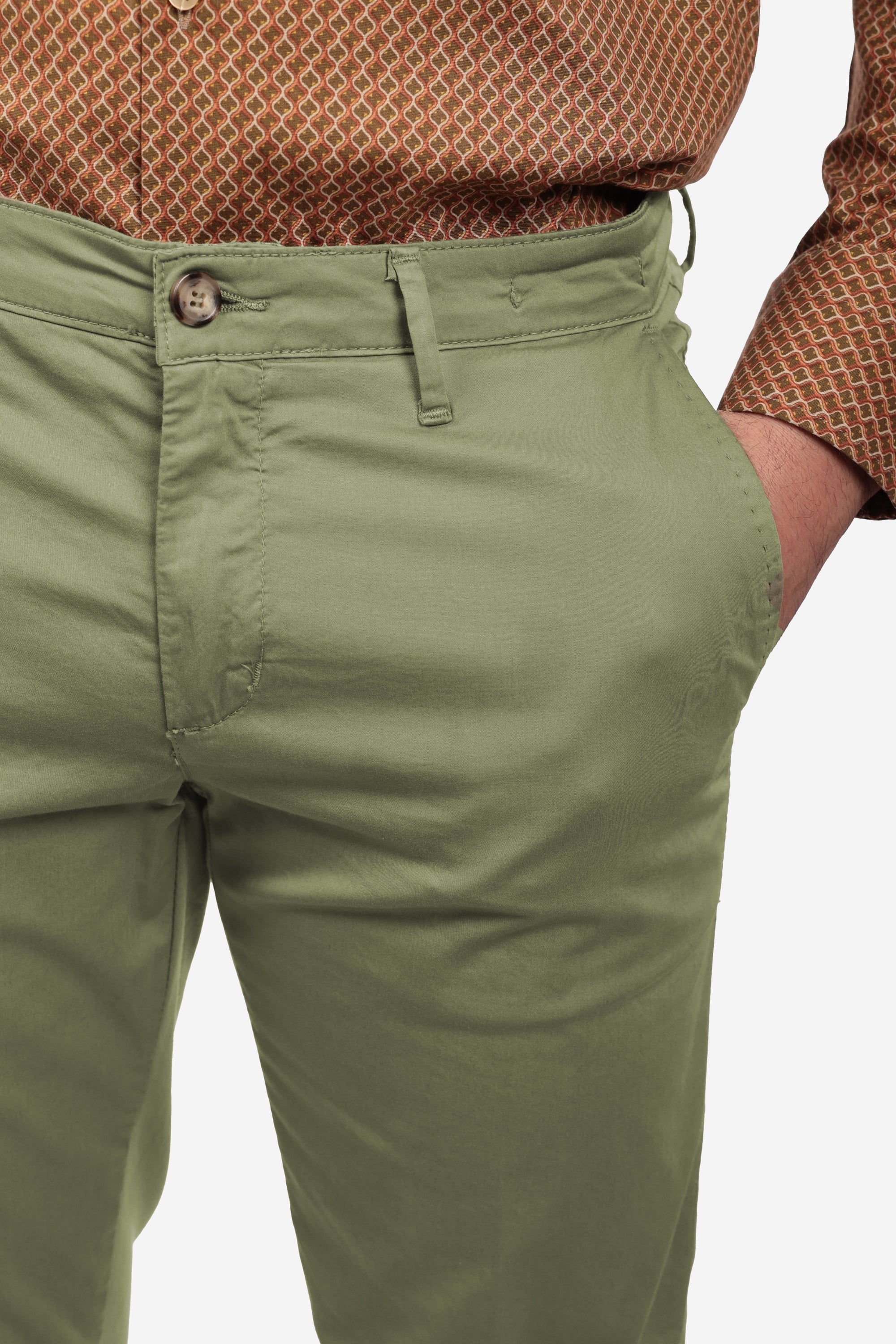 PANTALONE IN RASO DI COTONE