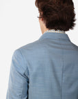 GIACCA MONOPETTO TEX CIELO