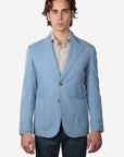 GIACCA MONOPETTO TEX CIELO