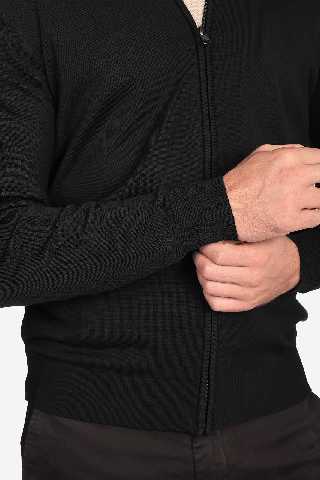 MAGLIA CON ZIP IN VISCOSA