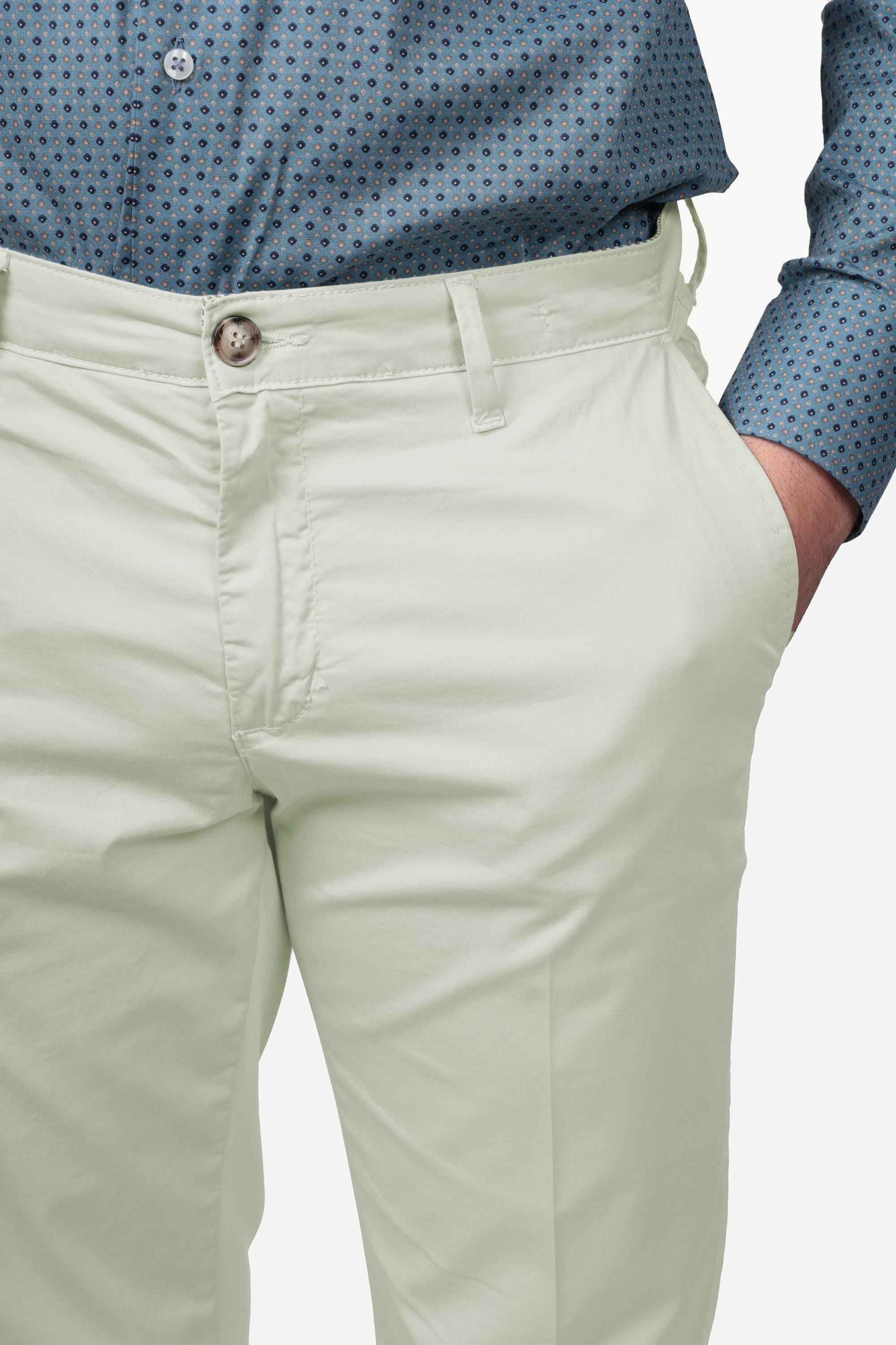 PANTALONE IN RASO DI COTONE