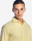 CAMICIA 100% COTONE RIGA EXTRA LARGA