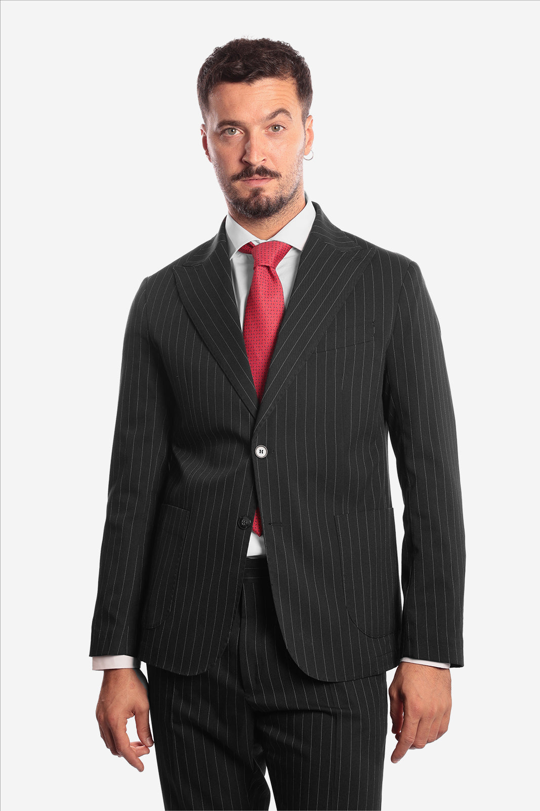 SINGLE BREASTED PINSTRIPE JACKET