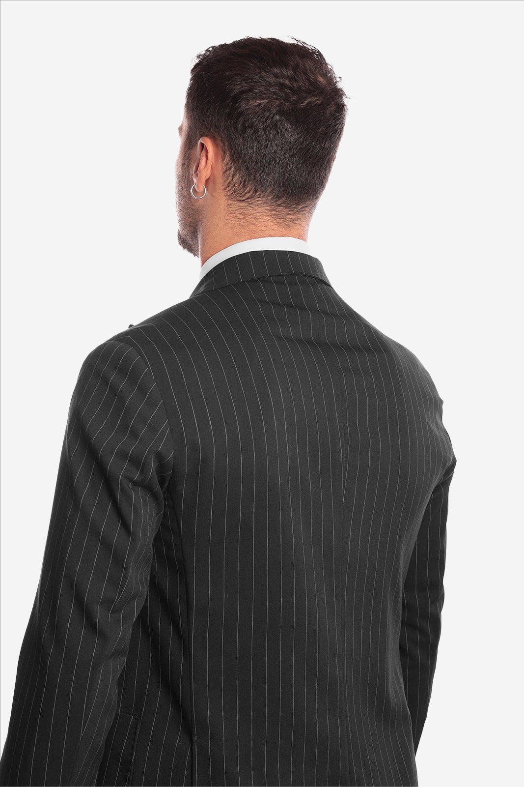 SINGLE BREASTED PINSTRIPE JACKET