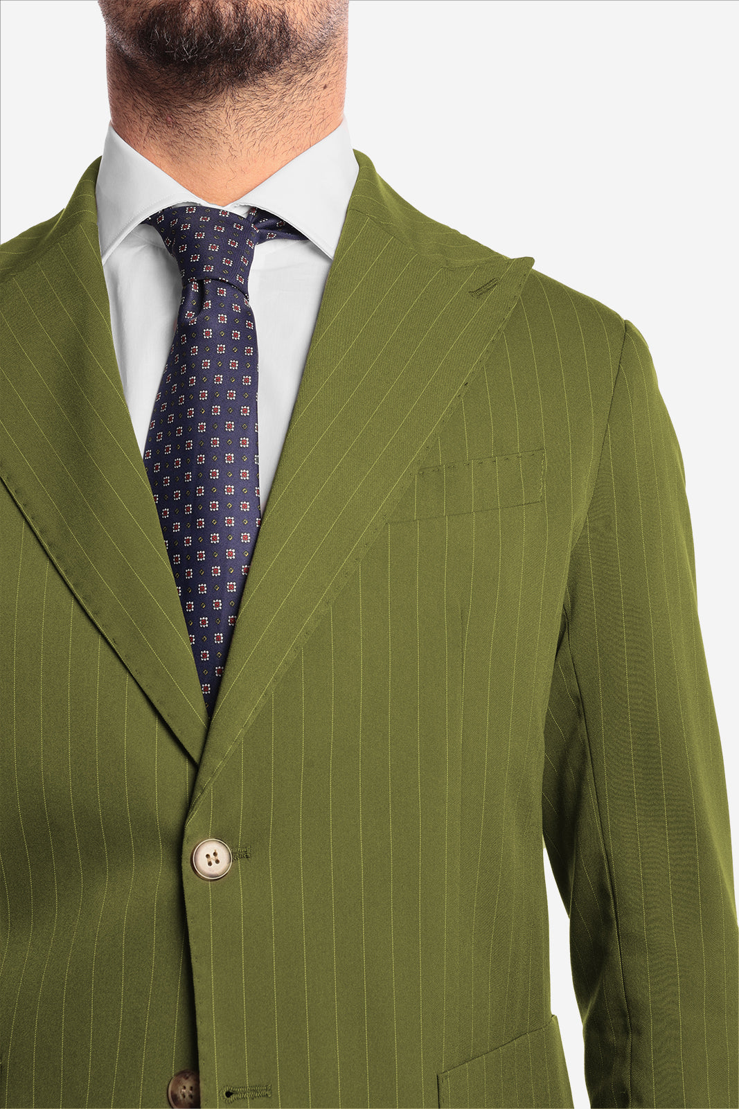 SINGLE BREASTED PINSTRIPE JACKET