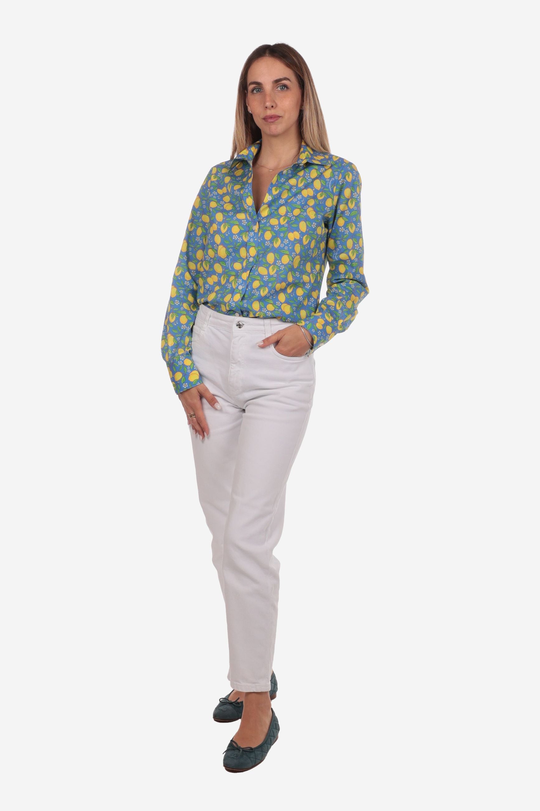 CAMICIA A FANTASIA FACILE STIRO POSITANO DONNA