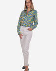 CAMICIA A FANTASIA FACILE STIRO POSITANO DONNA