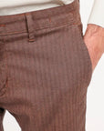 Pantalone in caldo cotone spigato