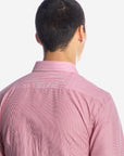 Camicia riga media 100% cotone