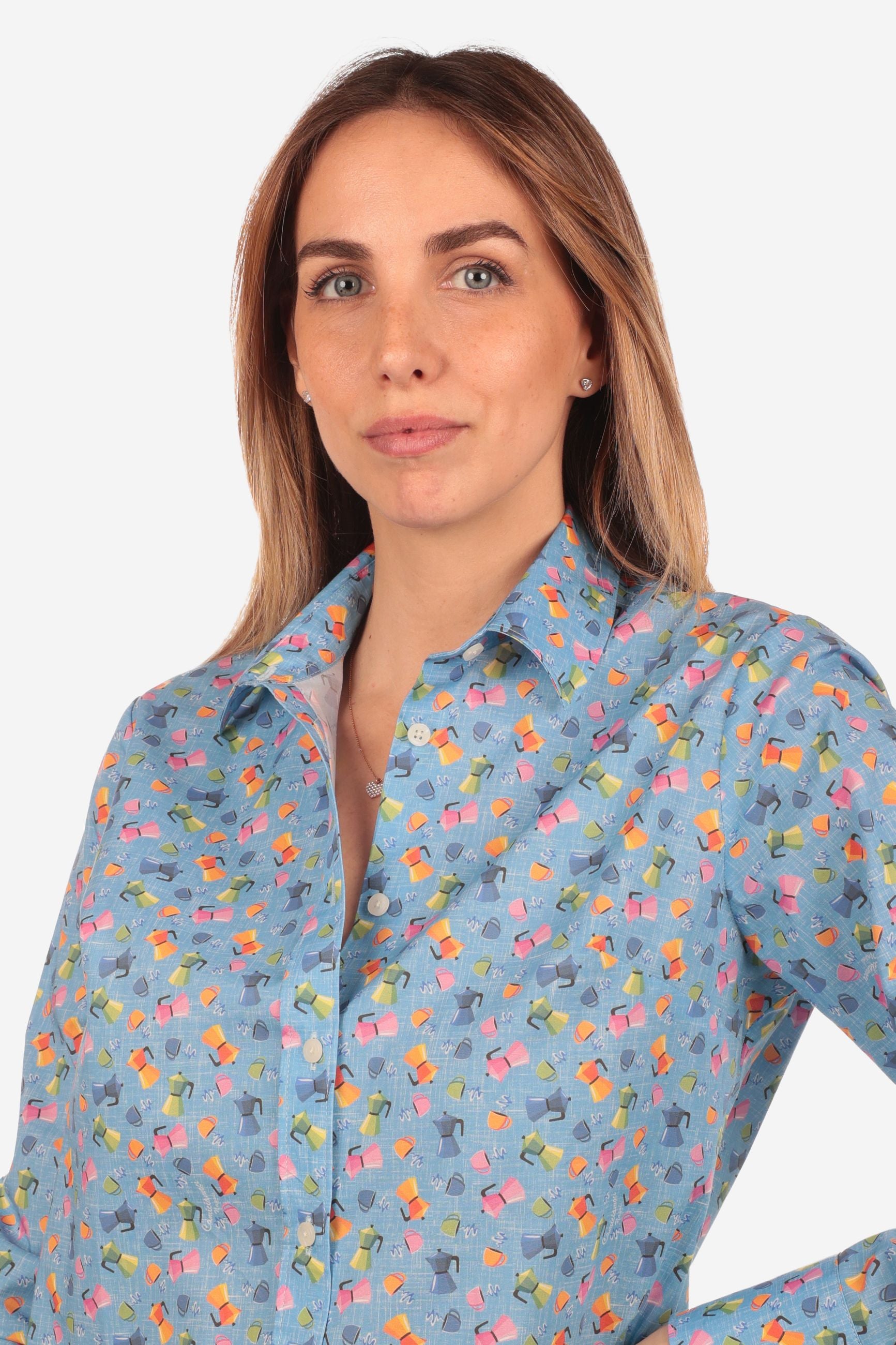 CAMICIA A FANTASIA FACILE STIRO MOKA
