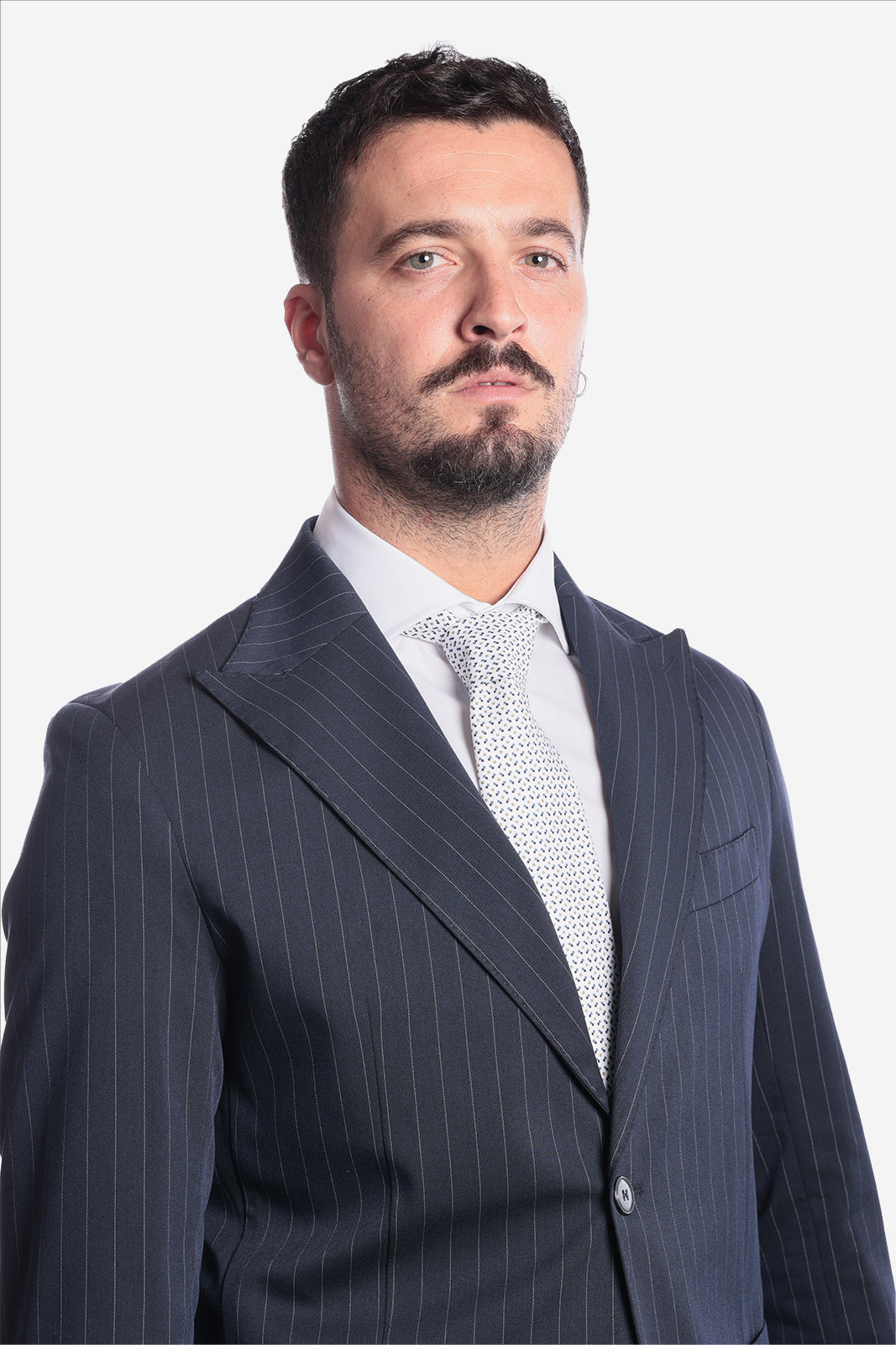 SINGLE BREASTED PINSTRIPE JACKET
