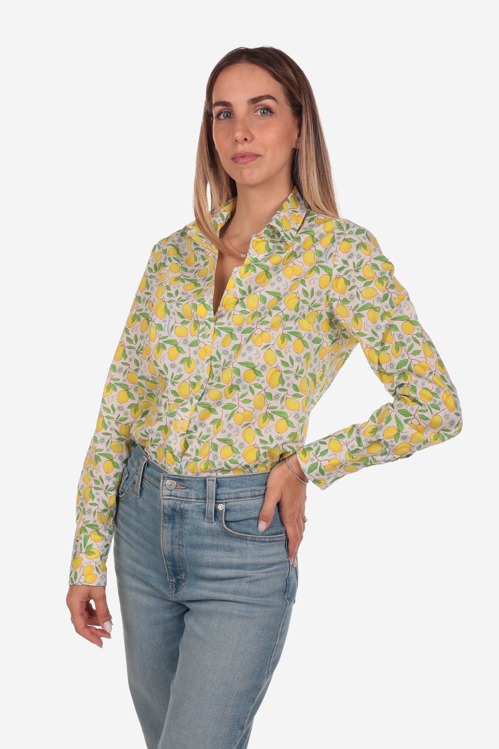 CAMICIA A FANTASIA FACILE STIRO POSITANO DONNA