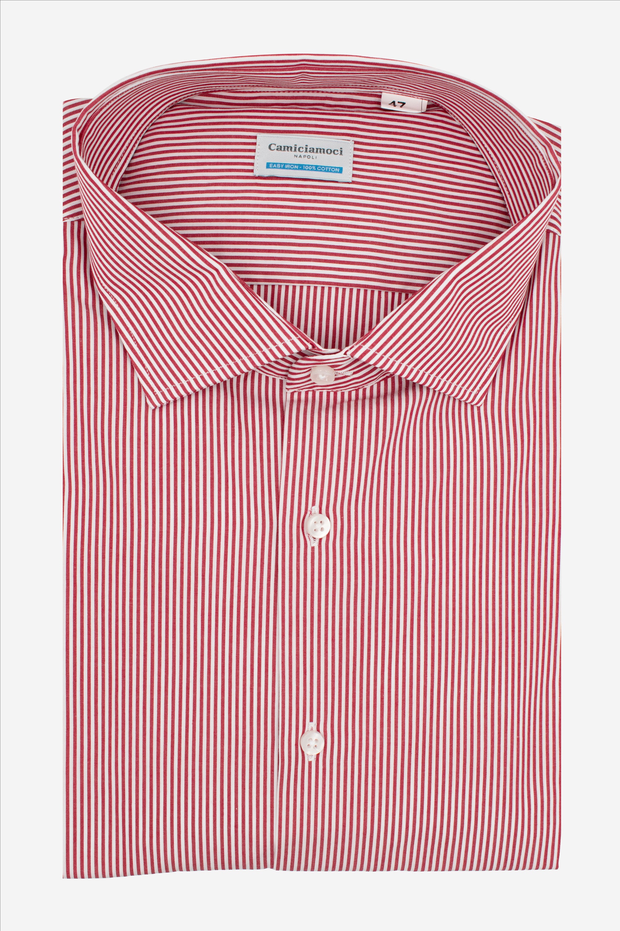 CAMICIA TAGLIA CALIBRATA 100% COTONE RIGA MEDIA